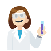 👩🏻‍🔬 Emoji Wissenschaftlerin: helle Hautfarbe Facebook 2.1.
