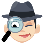 🕵🏻‍♀️ Emoji Detective Mujer: Tono De Piel Claro en Facebook 2.1.