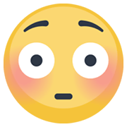 Emoji 😳 Faccina Imbarazzata su Facebook 2.1.