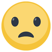 😦 Emoji Cara Con El Ceño Fruncido Y La Boca Abierta en Facebook 2.1.