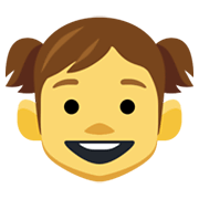 Emoji 👧 Bambina su Facebook 2.1.