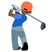 Emoji 🏌🏿 Persona Che Gioca A Golf: Carnagione Scura su Facebook 2.1.