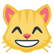 😸 Emoji grinsende Katze mit lachenden Augen Facebook 2.1.