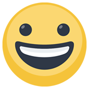 Emoji 😀 Faccina Con Un Gran Sorriso su Facebook 2.1.