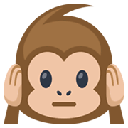 🙉 Emoji Mono Con Los Oídos Tapados en Facebook 2.1.