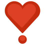 Emoji ❣️ Punto Esclamativo A Cuore su Facebook 2.1.