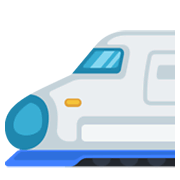 Emoji 🚅 Treno Alta Velocità Punta Arrotondata su Facebook 2.1.