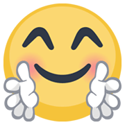 🤗 Emoji Gesicht mit umarmenden Händen Facebook 2.1.