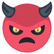 👿 Emoji wütendes Gesicht mit Hörnern Facebook 2.1.