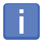 ℹ️ Emoji Buchstabe „i“ in blauem Quadrat Facebook 2.1.