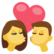 Emoji 💏 Bacio Tra Coppia su Facebook 2.1.