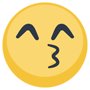 😙 Emoji küssendes Gesicht mit lächelnden Augen Facebook 2.1.