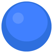 Emoji 🔵 Cerchio Blu su Facebook 2.1.
