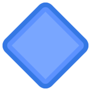 Émoji 🔷 Grand Losange Bleu sur Facebook 2.1.