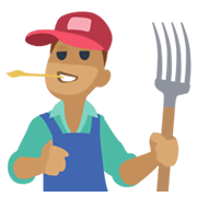 👨🏽‍🌾 Emoji Agricultor: Tono De Piel Medio en Facebook 2.1.