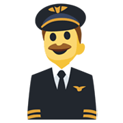 Emoji 👨‍✈️ Pilota Uomo su Facebook 2.1.