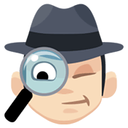 Emoji 🕵🏻‍♂️ Investigatore: Carnagione Chiara su Facebook 2.1.