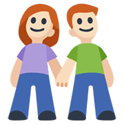 Emoji 👫🏻 Uomo E Donna Che Si Tengono Per Mano: Carnagione Chiara su Facebook 2.1.