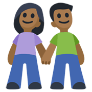 Emoji 👫🏾 Uomo E Donna Che Si Tengono Per Mano: Carnagione Abbastanza Scura su Facebook 2.1.