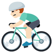🚴🏻‍♂️ Emoji Hombre En Bicicleta: Tono De Piel Claro en Facebook 2.1.