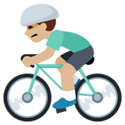 🚴🏼‍♂️ Emoji Hombre En Bicicleta: Tono De Piel Claro Medio en Facebook 2.1.