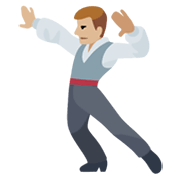 🕺🏼 Emoji Hombre Bailando: Tono De Piel Claro Medio en Facebook 2.1.