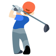 🏌🏻‍♂️ Emoji Hombre Jugando Al Golf: Tono De Piel Claro en Facebook 2.1.