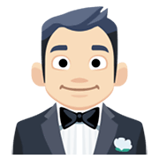 🤵🏻 Emoji Persona Con Esmoquin: Tono De Piel Claro en Facebook 2.1.