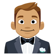 🤵🏽 Emoji Persona Con Esmoquin: Tono De Piel Medio en Facebook 2.1.