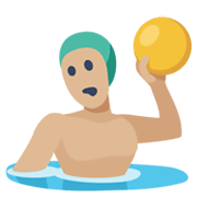 🤽🏼‍♂️ Emoji Hombre Jugando Al Waterpolo: Tono De Piel Claro Medio en Facebook 2.1.