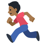 🏃🏾‍♂️ Emoji Hombre Corriendo: Tono De Piel Oscuro Medio en Facebook 2.1.