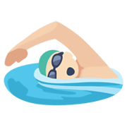 Emoji 🏊🏻‍♂️ Nuotatore: Carnagione Chiara su Facebook 2.1.