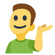 Emoji 💁‍♂️ Uomo Con Suggerimento su Facebook 2.1.