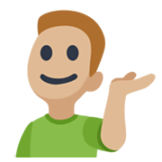 💁🏼‍♂️ Emoji Infoschalter-Mitarbeiter: mittelhelle Hautfarbe Facebook 2.1.