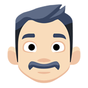 Emoji 👨🏻 Uomo: Carnagione Chiara su Facebook 2.1.