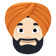 👳🏻‍♂️ Emoji Mann mit Turban: helle Hautfarbe Facebook 2.1.