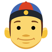 Emoji 👲 Uomo Con Zucchetto Cinese su Facebook 2.1.