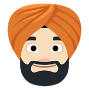 👳🏻 Emoji Persona Con Turbante: Tono De Piel Claro en Facebook 2.1.