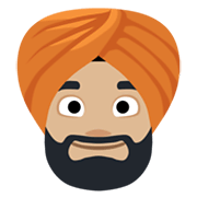 👳🏼 Emoji Person mit Turban: mittelhelle Hautfarbe Facebook 2.1.