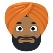 👳🏾 Emoji Person mit Turban: mitteldunkle Hautfarbe Facebook 2.1.