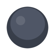 Emoji ⚫ Cerchio Nero su Facebook 2.1.