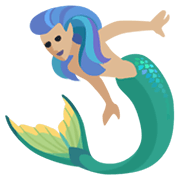 Emoji 🧜🏼 Sirena: Carnagione Abbastanza Chiara su Facebook 2.1.