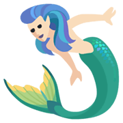 Emoji 🧜🏻‍♀️ Sirena Donna: Carnagione Chiara su Facebook 2.1.