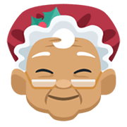 Emoji 🤶🏽 Mamma Natale: Carnagione Olivastra su Facebook 2.1.