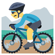 Emoji 🚵 Ciclista Di Mountain Bike su Facebook 2.1.