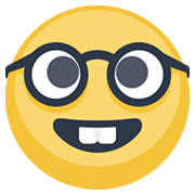 Emoji 🤓 Faccina Nerd su Facebook 2.1.