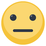 Emoji 😐 Faccina Neutra su Facebook 2.1.
