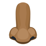 Emoji 👃🏾 Naso: Carnagione Abbastanza Scura su Facebook 2.1.