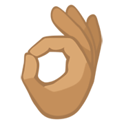 👌🏽 Emoji OK-Zeichen: mittlere Hautfarbe Facebook 2.1.