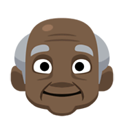 Emoji 👴🏿 Uomo Anziano: Carnagione Scura su Facebook 2.1.